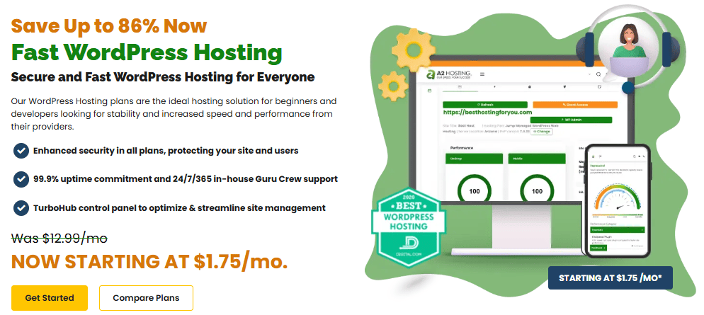 Top Managed WordPress Hosting Providers to Boost Website Performance in 2025 9 A2 WordPress Hosting